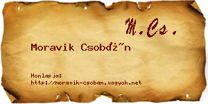 Moravik Csobán névjegykártya